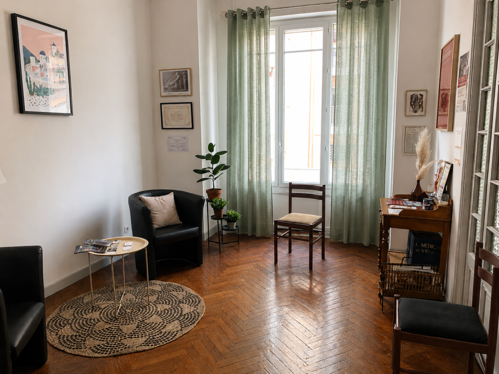 Cadre apaisant pour les séances d'hypnose et de naturopathie à Nice
